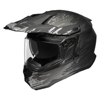 M2R PC-5F Hybrid Scratch Motorcycle Helmet - Black