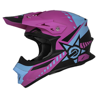 M2R EXO Unit Chaser PC-7F Motorcycle Helmet - Pink/Blue/Black
