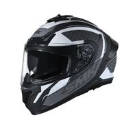 SMK Typhoon RD1 Motorcycle Helmet (MA216) - Matte Matte/White/Grey