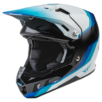 Fly Racing Formula Carbon Driver Motorcycle Helmet - Black/Blue/White