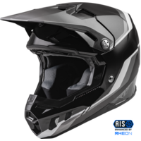 Fly Racing Formula Carbon Driver Motorcycle Helmet - Black/Charcoal/White