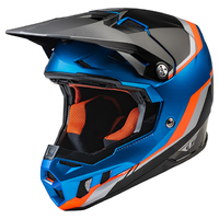 Fly Racing Formula Carbon Driver Motorcycle Helmet - Blue/Orange/Black