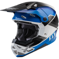Fly Racing Formula CP Rush Motorcycle Helmet  - Black/Blue/White