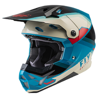 FLY Racing Formula CP Motorcycle Helmet Rush - Black/Stone/Dark Teal