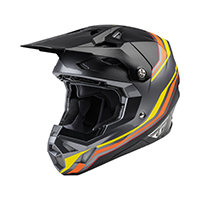 FLY Racing Youth Formula CP S.E Motorcycle Helmet Large - Speeder Black/Yellow/Red
