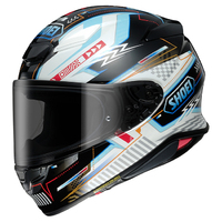Shoei NXR2 Arcane TC-10 Motorcycle Helmet - White/Blue/Black