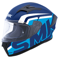 SMK Stellar Stage Motorcycle Helmet (MA262) -Matte Blue/Blue/White