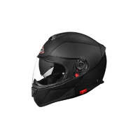 SMK Hybrid Evo Motorcycle  Helmet (MA200) - Matt Black Size:X-Small