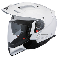 SMK Hybrid Evo Motorcycle Helmet (GL100) - White