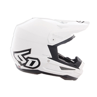 6D ATR-1 Solid Motorcycle Helmet - Gloss White