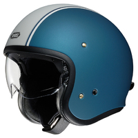 Shoei J.O TC-2 Carburettor Open Face Motorcycle Helmet - Blue/White