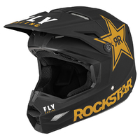 Fly Racing Kinetic Rockstar Motorcycle Helmet - Gold/Black