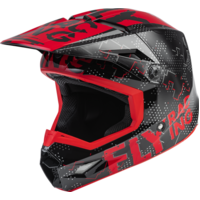 Fly Racing Youth Kinetic Motorcycle Helmet - Scan Black/Red