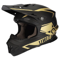 M2R EXO Unit Chaser PC-9F Motorcycle Helmet - Matte Gold/Black