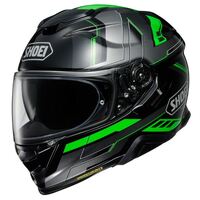 Shoei GT-AIR II Aperture TC-4 Motorcycle Helmet - Silver/Black/Green