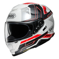Shoei GT-AIR II Aperture TC-6 Motorcycle Helmet - White/Black/Red