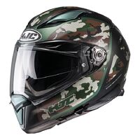HJC F70 Katra MC-4SF Motorcycle  Helmet - Camo/Black