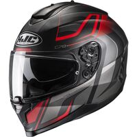 HJC C70 Lantic MC-1SF Motorcycle Helmet - Black/Red
