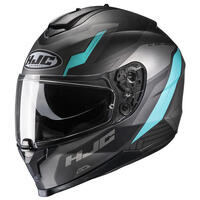 HJC C70 Silon MC-4SF Motorcycle Helmet - Black/Blue