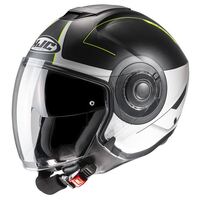 HJC I40 Panadi  MC-3HSF Open Face Motorcycle Helmet - White/Black