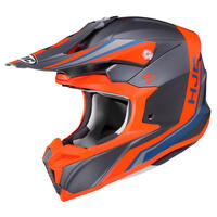 HJC I50 Flux MC-6SF Motorcycle Helmet - Black/Orange