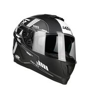 Lazer Rafale SR Evo Roadtech Motorcycle Helmet - Black/White Matte