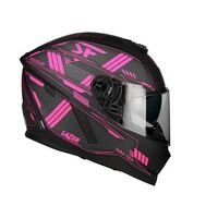 Lazer Rafale SR Evo Roadtech Motorcycle Helmet - Black/Pink Matte