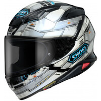 Shoei NXR2 Fortress TC-6 Motorcycle Helmet - Silver/Black