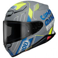 Shoei NXR2 Accolade TC-10 Motorcycle Helmet - Grey/Yellow/Blue