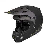 Fly Racing Formula CP Slant Motorcycle Helmet - Black/Grey/Hi-Vis Yellow