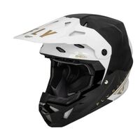 Fly Racing Formula CP Slant Motorcycle Helmet - Black/White/Gold