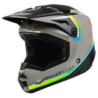Fly Racing Kinetic Vision Full Face Helmet - Grey/Black 