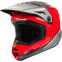 Fly Kinetic Motorcycle Helmet Vision Red Grey
