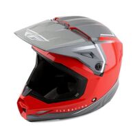 Fly Racing Kinetic Vision Full Face Helmet - Red/Grey