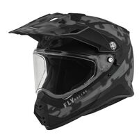Fly Racing Trekker Pulse Motorcycle Helmet - Matte Grey/Black Camo