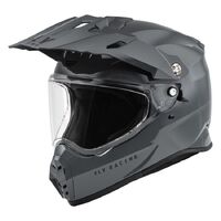 Fly Racing Trekker Motorcycle Helmet - Grey