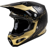 Fly Formula S Carbon Motorcycle Helmet Legacy Black Gold