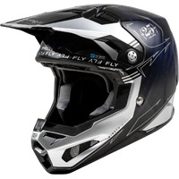 Fly Formula S Carbon Motorcycle Helmet Legacy BlueCarbon Silver