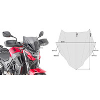 Givi Motorcycle Windscreen Honda CB 500 F (19-23)