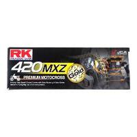 RK Racing 420MXZ x 126L MX Motorcycle Race Chain Gold