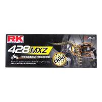 RK 428MXZ x 126L MX Race Chain Gold