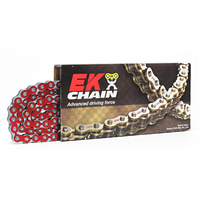 EK Motorcycle  530 NX-Ring Super H/Duty Metallic Red Chain 122L