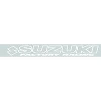 Suzuki White Motorcycle Screen Sticker