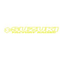Suzuki Yellow Motorcycle Screen Sticker