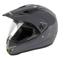 Nitro MX 630 Full Face Motorcross Dirt Bike Riding Helmet - Titanium