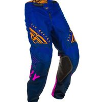 Fly Racing Kinetic K220 Motorcycle Pants Size: 34 - Midnight/Blue/Orange