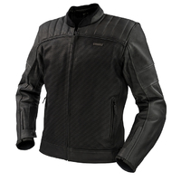 Argon Recoil Perforated Motorcycle Jacket - Black