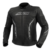 Argon Scorcher Perforated Motorcycle Jacket -Black/White