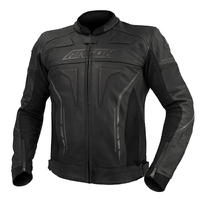 Argon Scorcher Non Perforated Motorcycle Jacket - Black/Grey