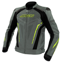 Argon Descent Perforated Motorcycle Jacket - Grey/Lime